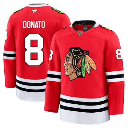 Ryan Donato Chicago Blackhawks Fanatics Premium Home Jersey