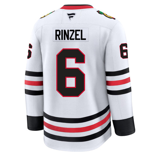 Sam Rinzel Chicago Blackhawks Fanatics Premium Away Jersey