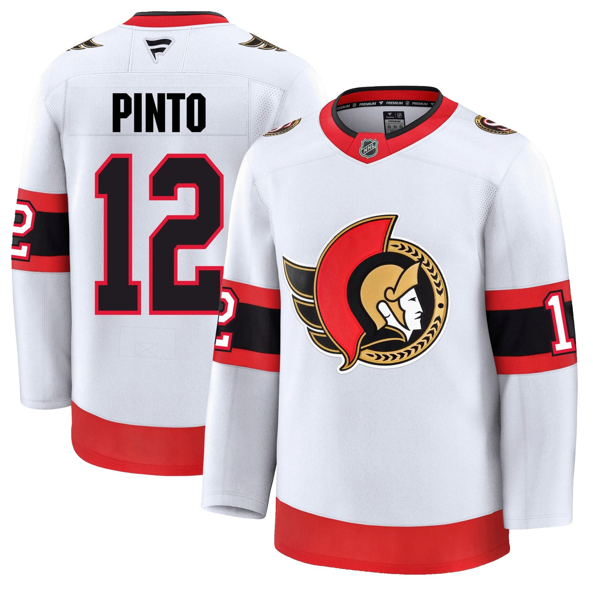 Shane Pinto Ottawa Senators Fanatics Premium Away Jersey