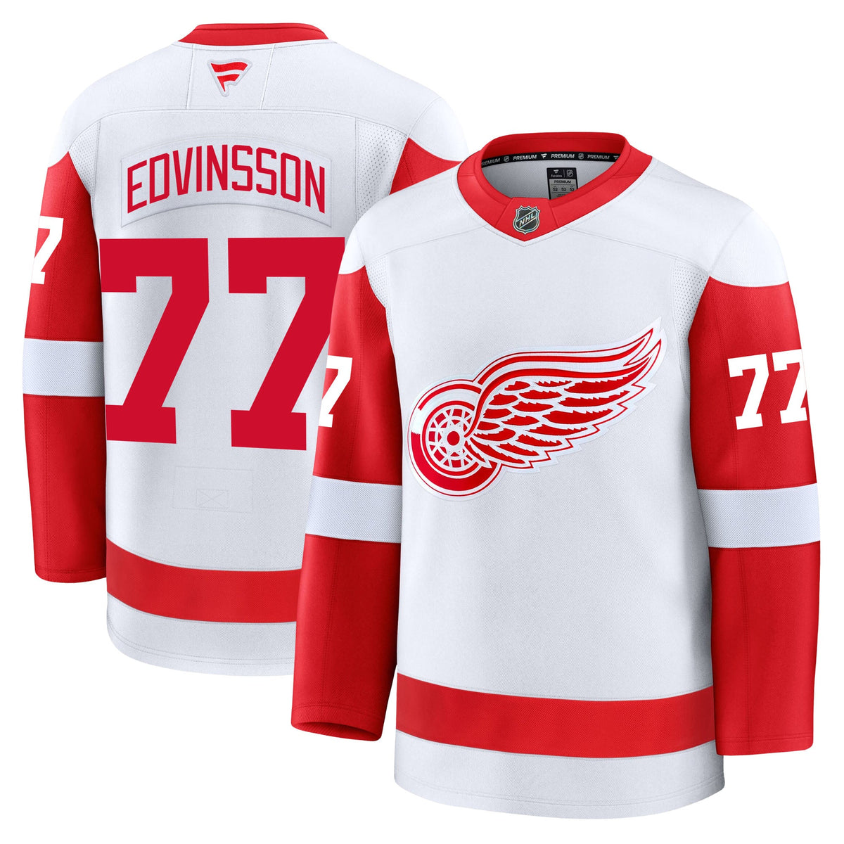 Simon Edvinsson Detroit Red Wings Fanatics Premium Away Jersey