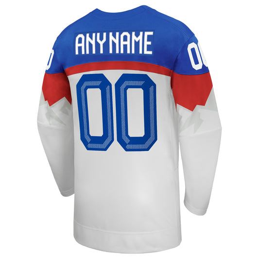 Customizable Team Slovakia 2026 Nike White Replica Jersey