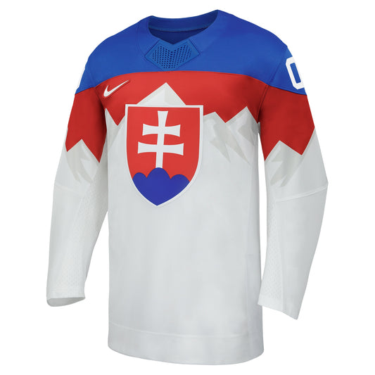 Customizable Team Slovakia 2026 Nike White Replica Jersey