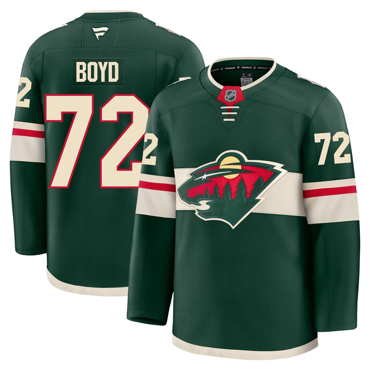 Travis Boyd Minnesota Wild Fanatics Premium Home Jersey
