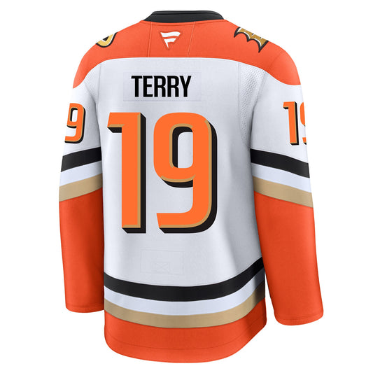 Troy Terry Anaheim Ducks Fanatics Premium Away Jersey