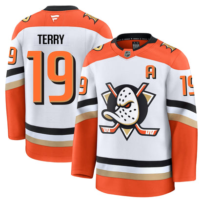 Troy Terry Anaheim Ducks Fanatics Premium Away Jersey