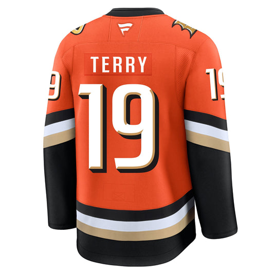 Troy Terry Anaheim Ducks Fanatics Premium Home Jersey