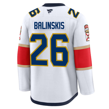 Uvis Balinskis Florida Panthers Fanatics Premium Away Jersey