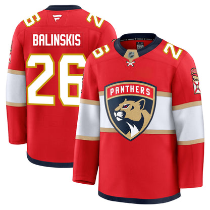 Uvis Balinskis Florida Panthers Fanatics Premium Home Jersey