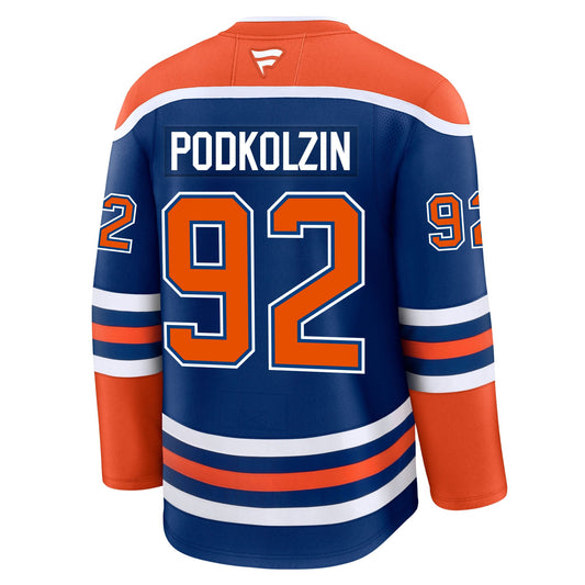 Vasily Podkolzin Edmonton Oilers Fanatics Premium Home Jersey