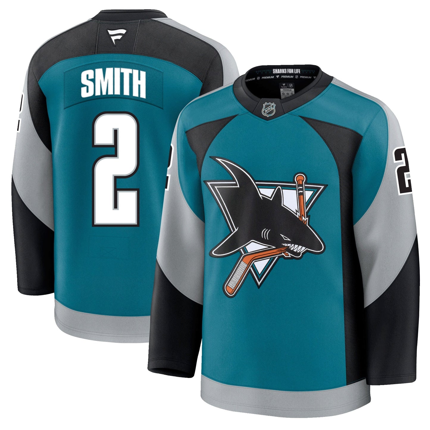Will Smith San Jose Sharks Fanatics Alternate Premium Jersey