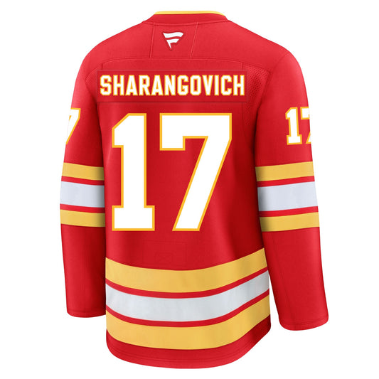 Yegor Sharangovich Calgary Flames Fanatics Premium Home Jersey
