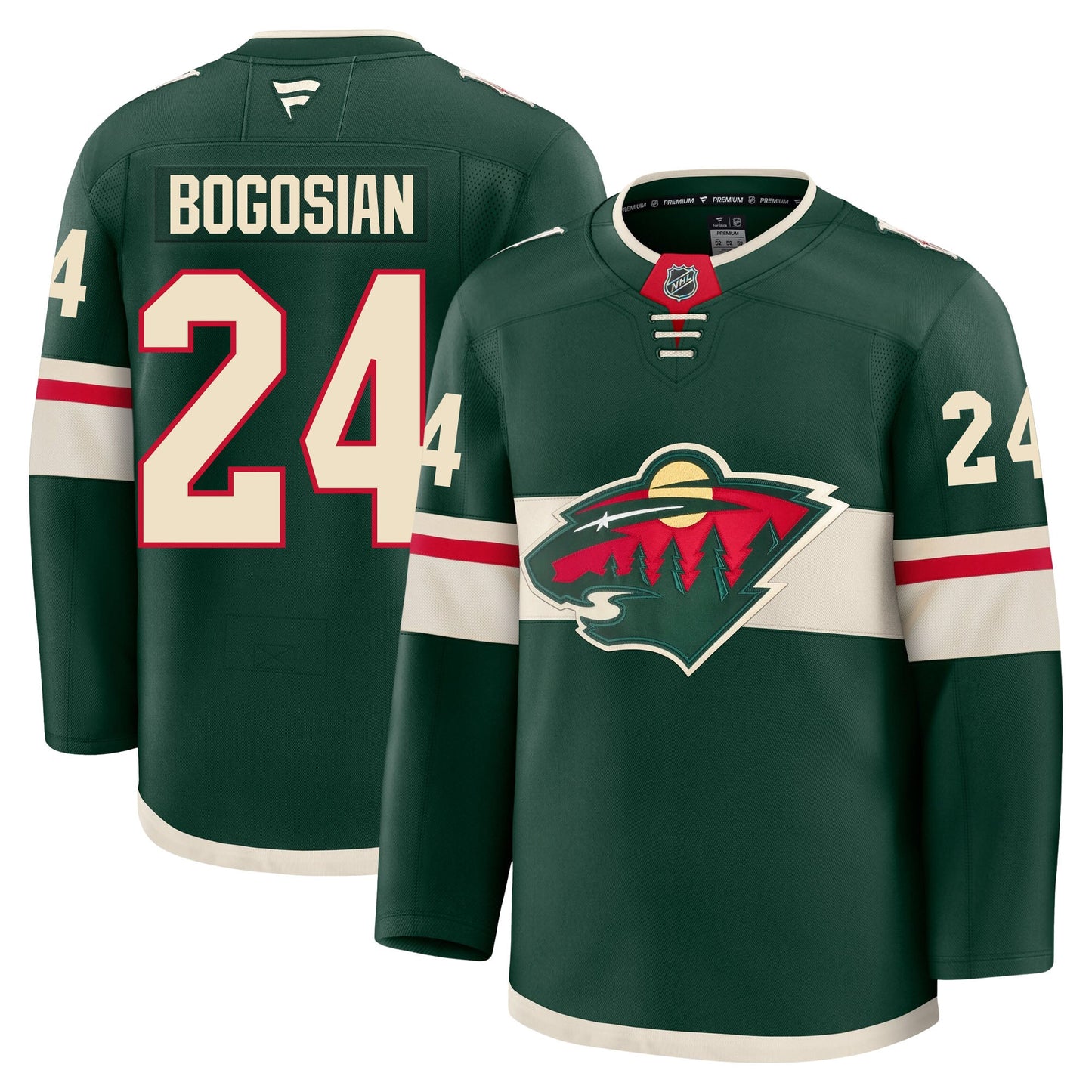 Zach Bogosian Minnesota Wild Fanatics Premium Home Jersey