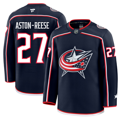 Zachary Aston Reese Columbus Blue Jackets Fanatics Premium Home Jersey