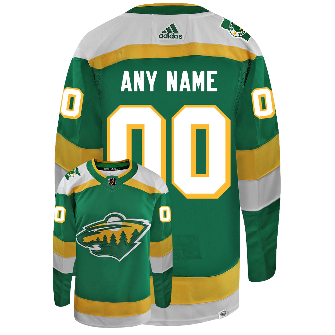 Customizable Minnesota Wild 2023 Third/ Alternate Adidas Primegreen Jersey