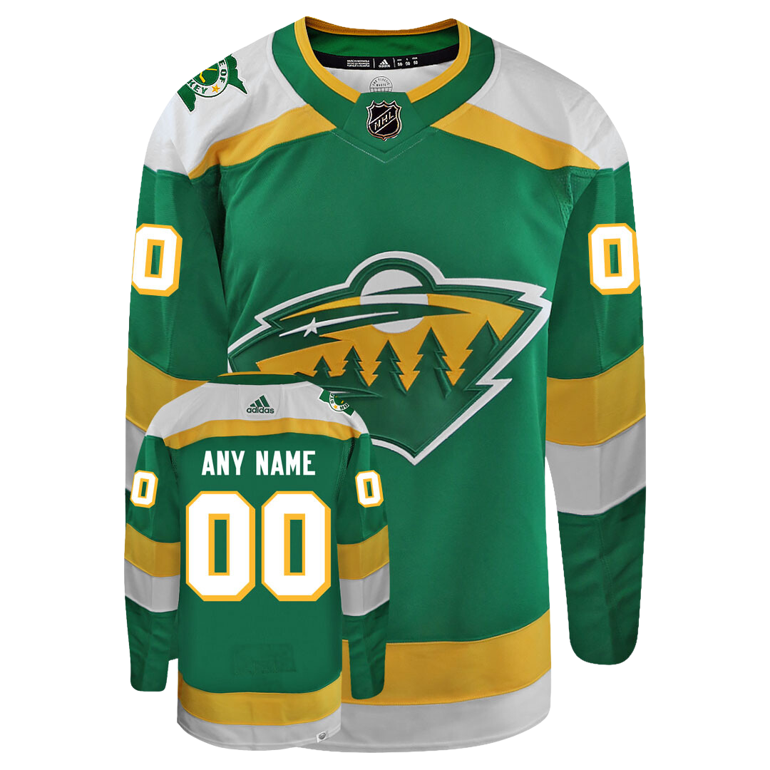 Customizable Minnesota Wild 2023 Third/ Alternate Adidas Primegreen Jersey