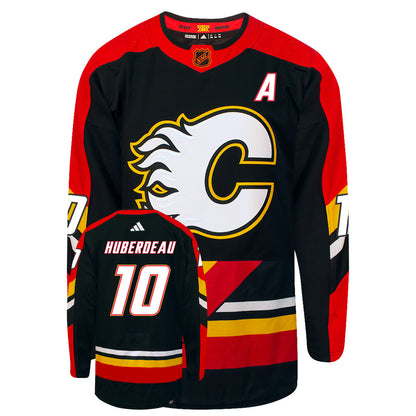 Jonathan Huberdeau Calgary Flames Adidas 2022 Primegreen Reverse Retro Authentic NHL Hockey Jersey