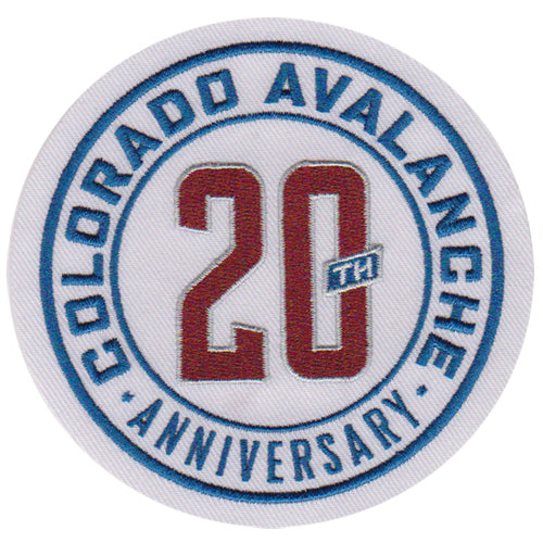 Colorado Avalanche 20th Anniversary Patch