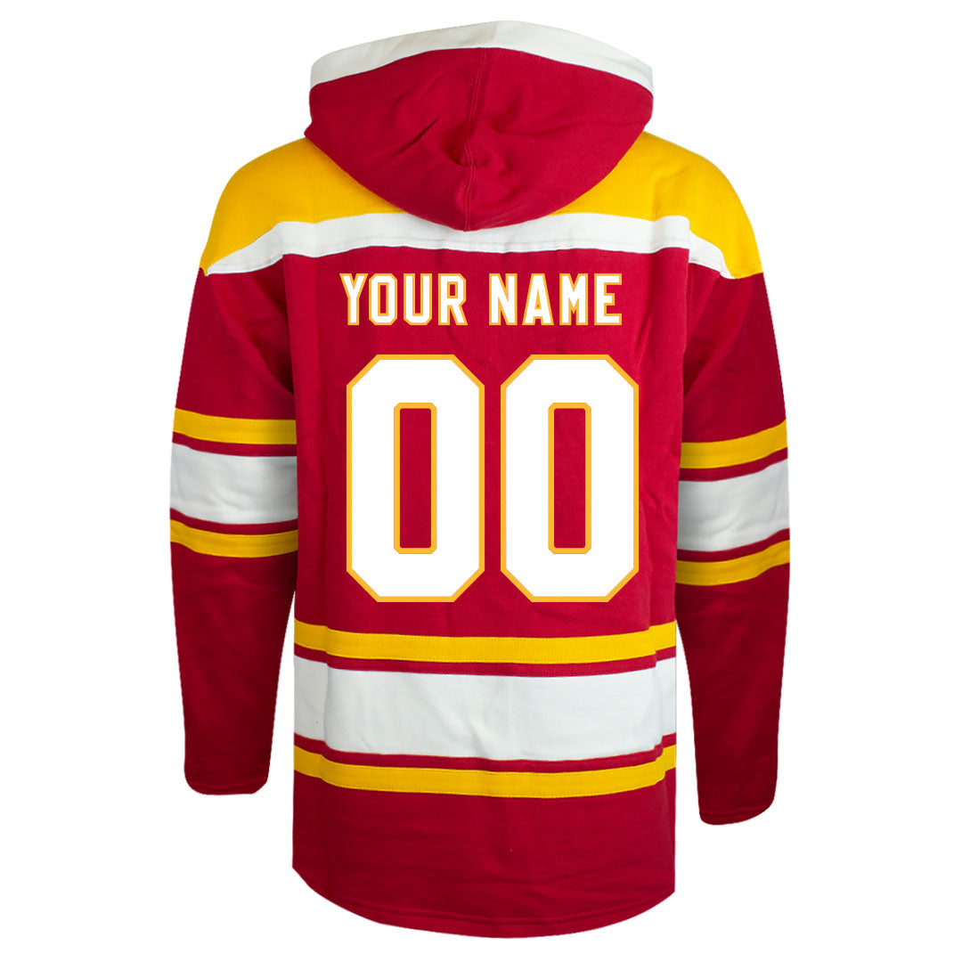 Customizable Calgary Flames 47' Fleece Lacer Hoody