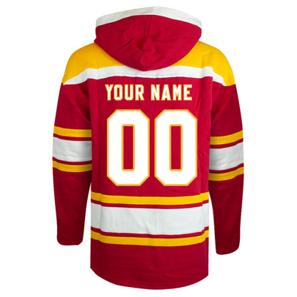 Customizable Calgary Flames 47' Fleece Lacer Hoody