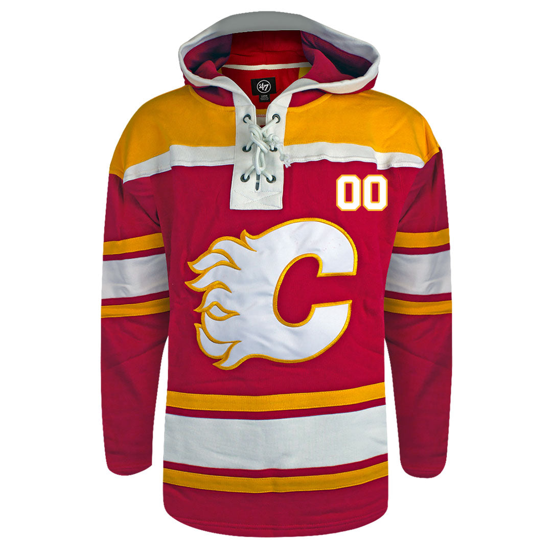 Customizable Calgary Flames 47' Fleece Lacer Hoody