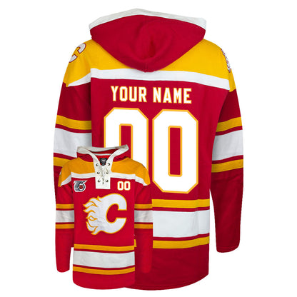 Customizable Calgary Flames 47' Retro Superior Lacer Hoody