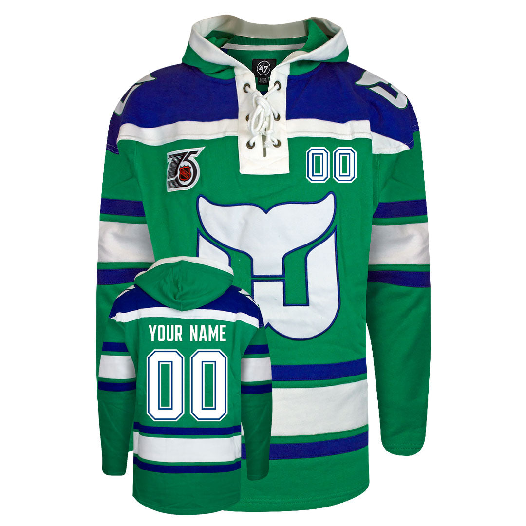 Customizable Hartford Whalers 47' Retro Superior Lacer Hoody