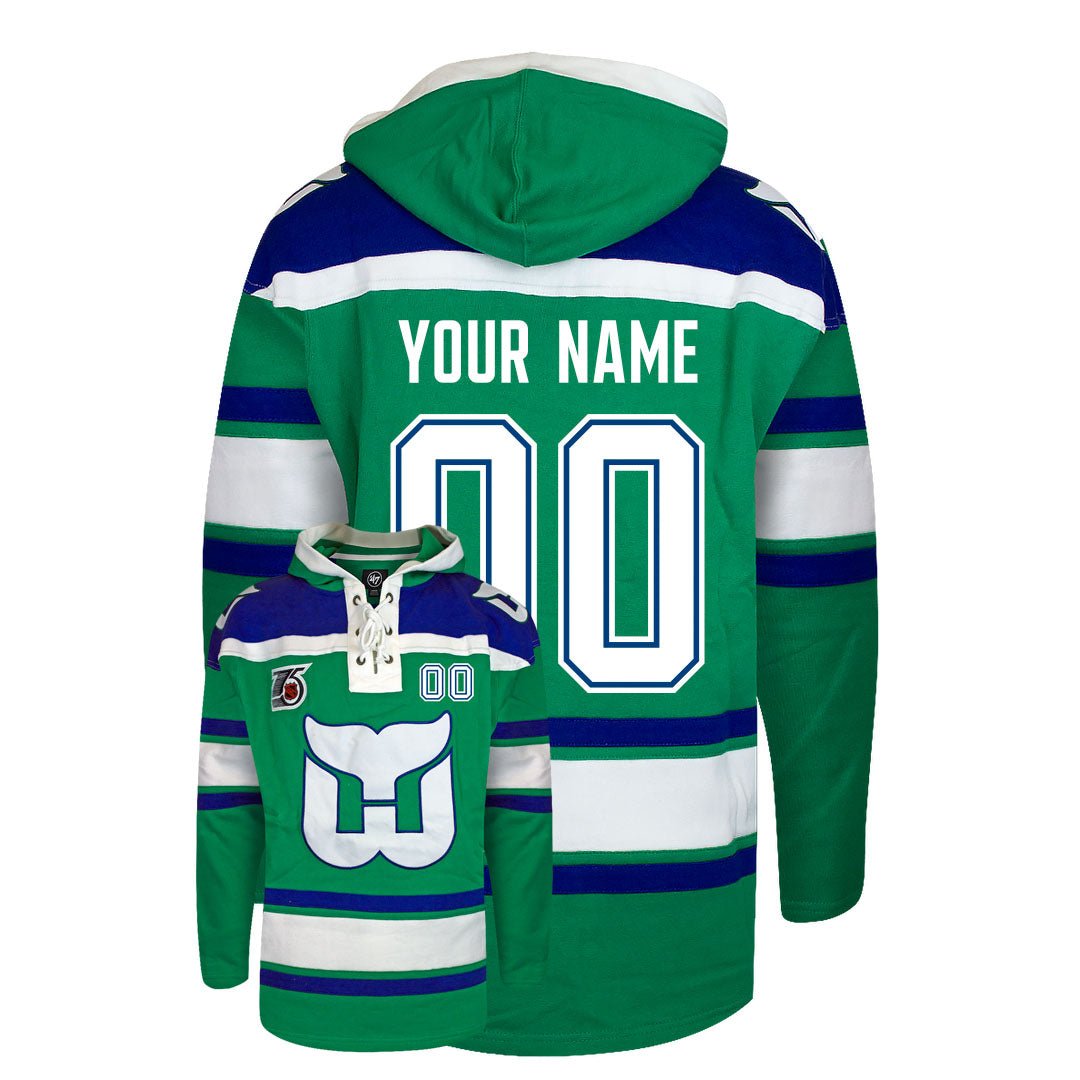 Customizable Hartford Whalers 47' Retro Superior Lacer Hoody