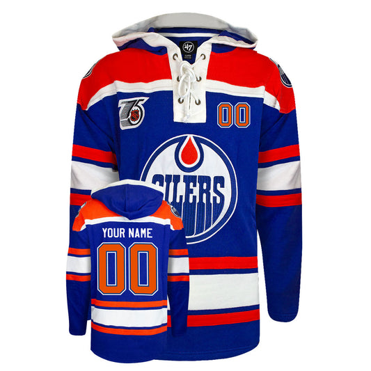 Customizable Edmonton Oilers 47' Retro Superior Lacer Hoody