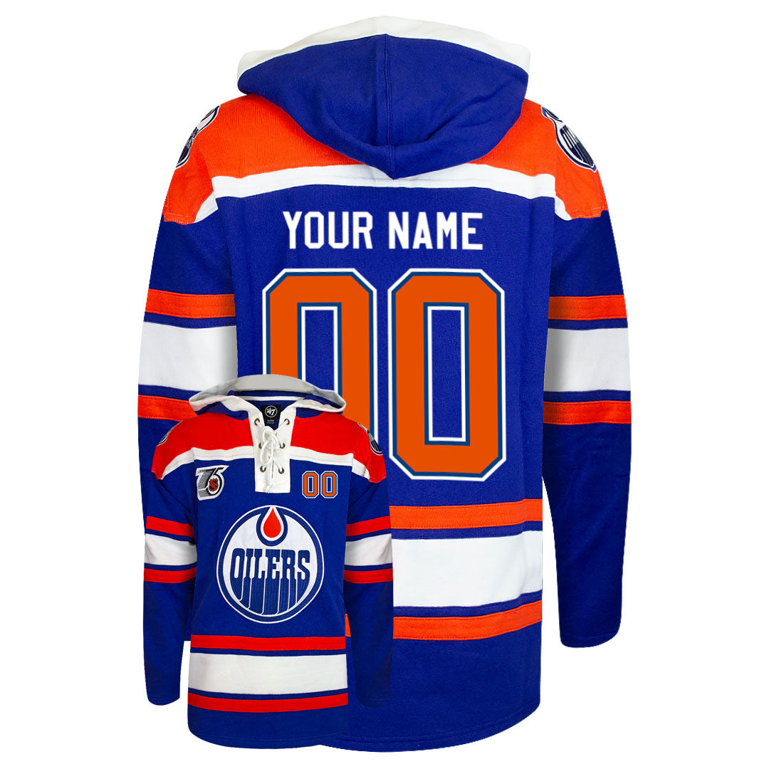 Customizable Edmonton Oilers 47' Retro Superior Lacer Hoody