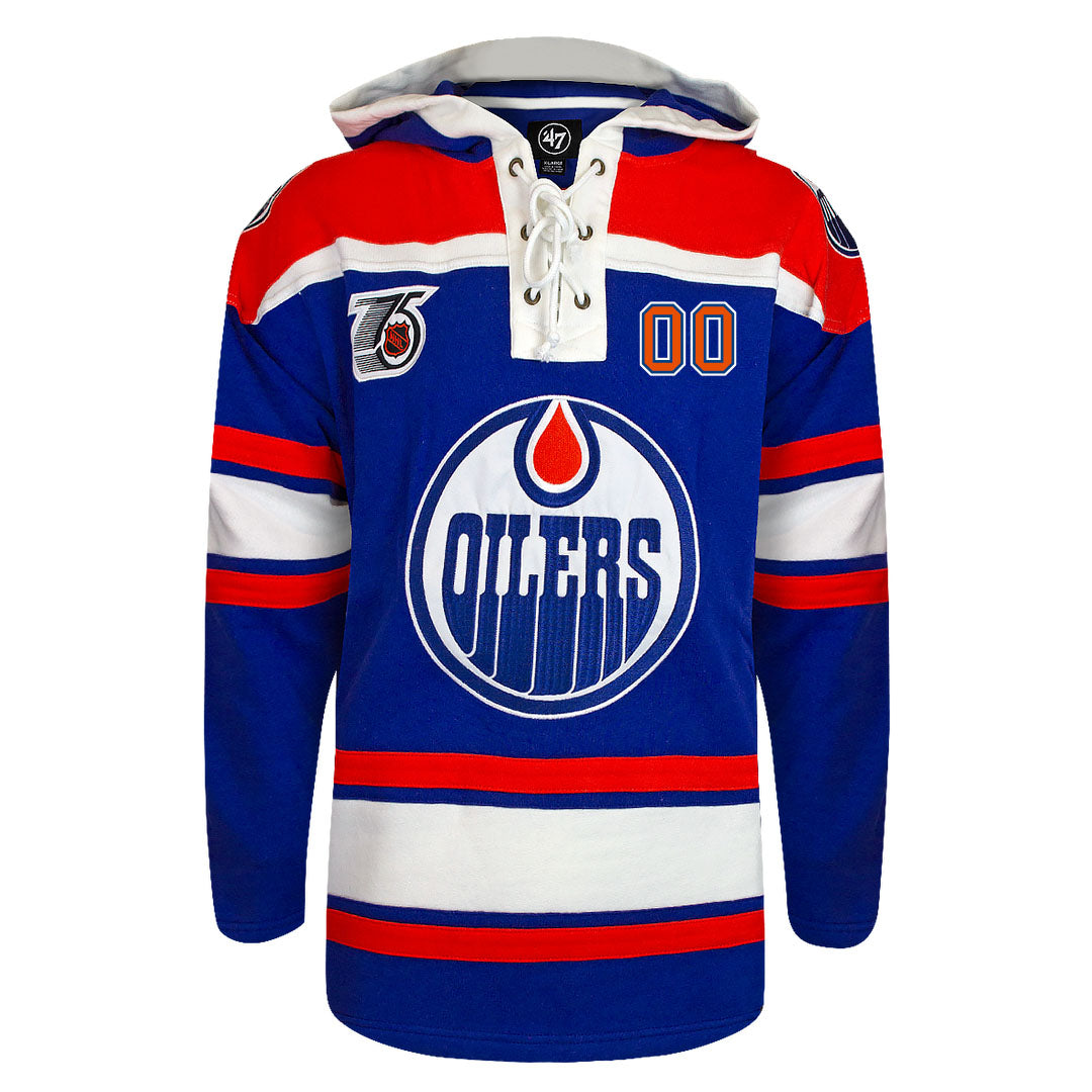 Customizable Edmonton Oilers 47' Retro Superior Lacer Hoody