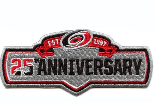 Carolina Hurricanes 25th Anniversary Patch