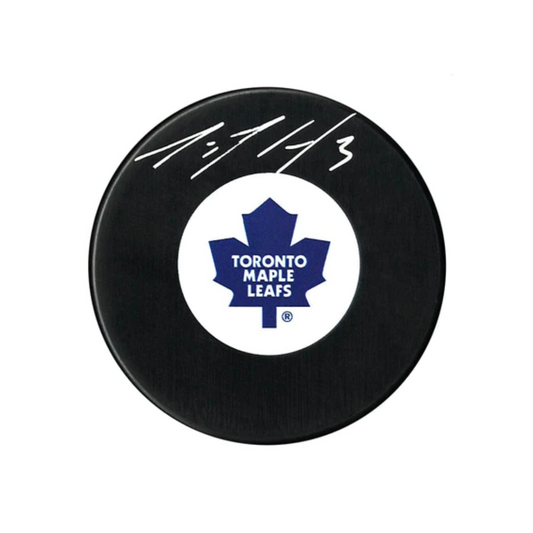 COJO 2023 Maple Leafs Dion Phaneuf Autographed Puck
