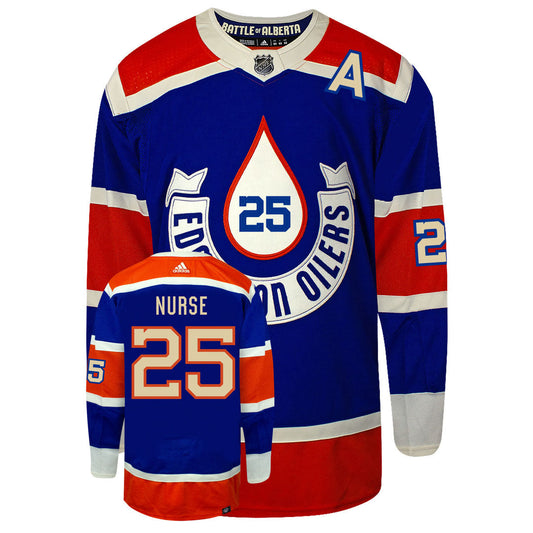 Darnell Nurse Heritage Classic Edmonton Oilers 2023 Adidas Primegreen Jersey