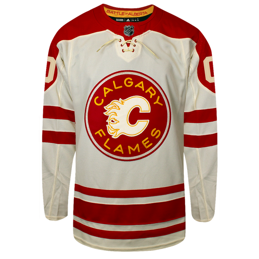 Customizable Calgary Flames Adidas 2023 Heritage Classic PG Jersey