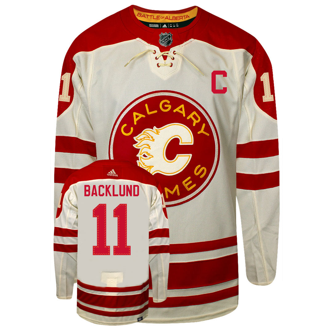 Calgary Flames Cal Hockey Jersey Mikael Backlund Heritage Classic