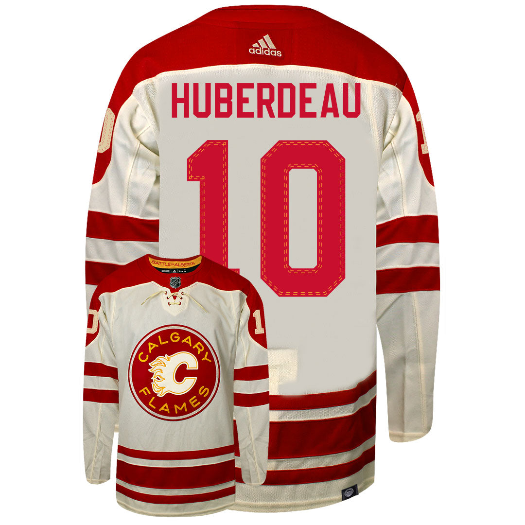 Jonathan Huberdeau Heritage Classic Calgary Flames 2023 Adidas Primegreen Jersey