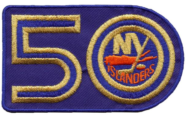 New York Islanders 50th Anniversary Patch - Home Jersey