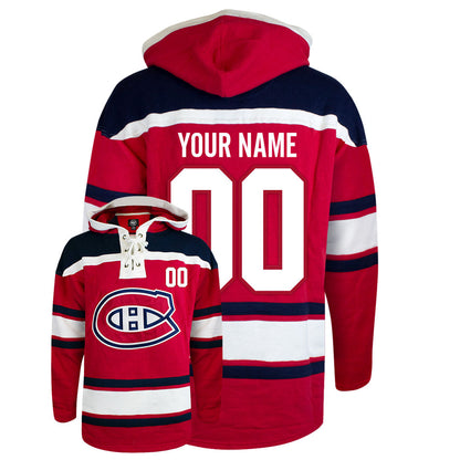 Customizable Montreal Canadiens 47' Fleece Lacer Hoody