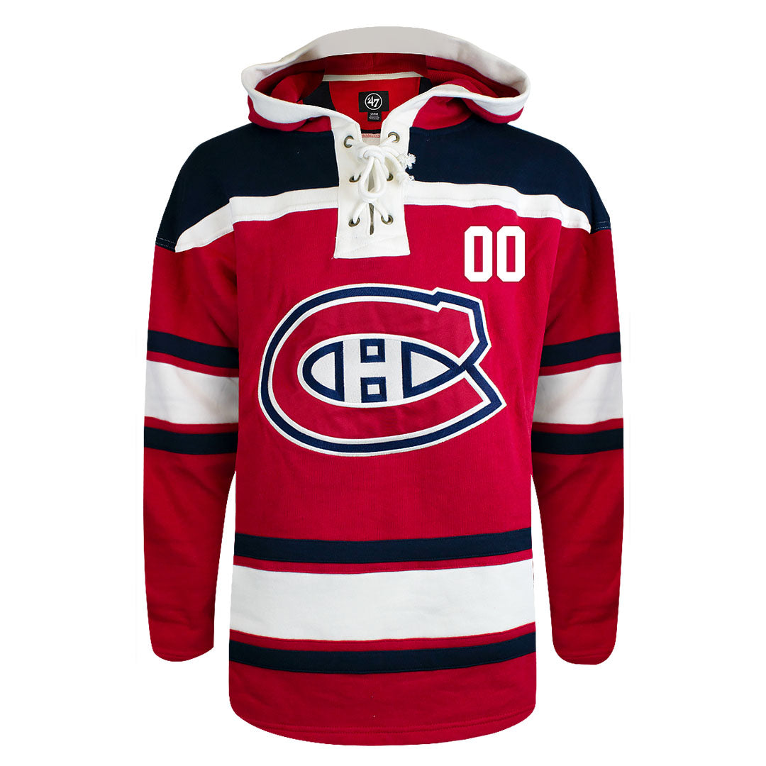 Customizable Montreal Canadiens 47' Fleece Lacer Hoody