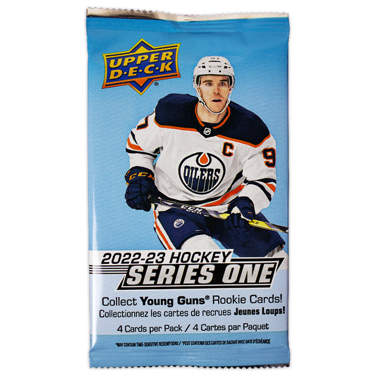 2022-23 Upper Deck Series 1 Hockey Sealed Pack- 4 Cards Per Pack