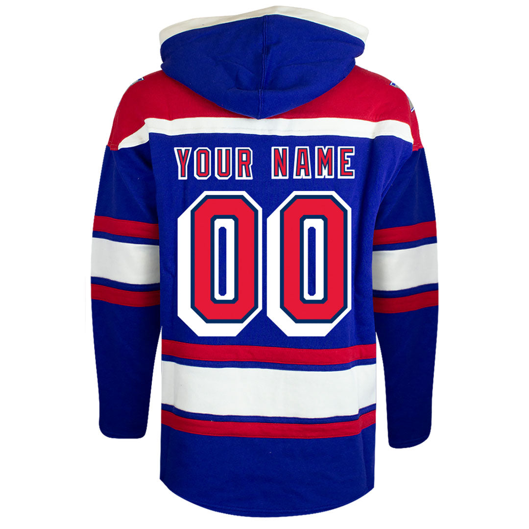 Customizable New York Rangers 47' Fleece Lacer Hoody