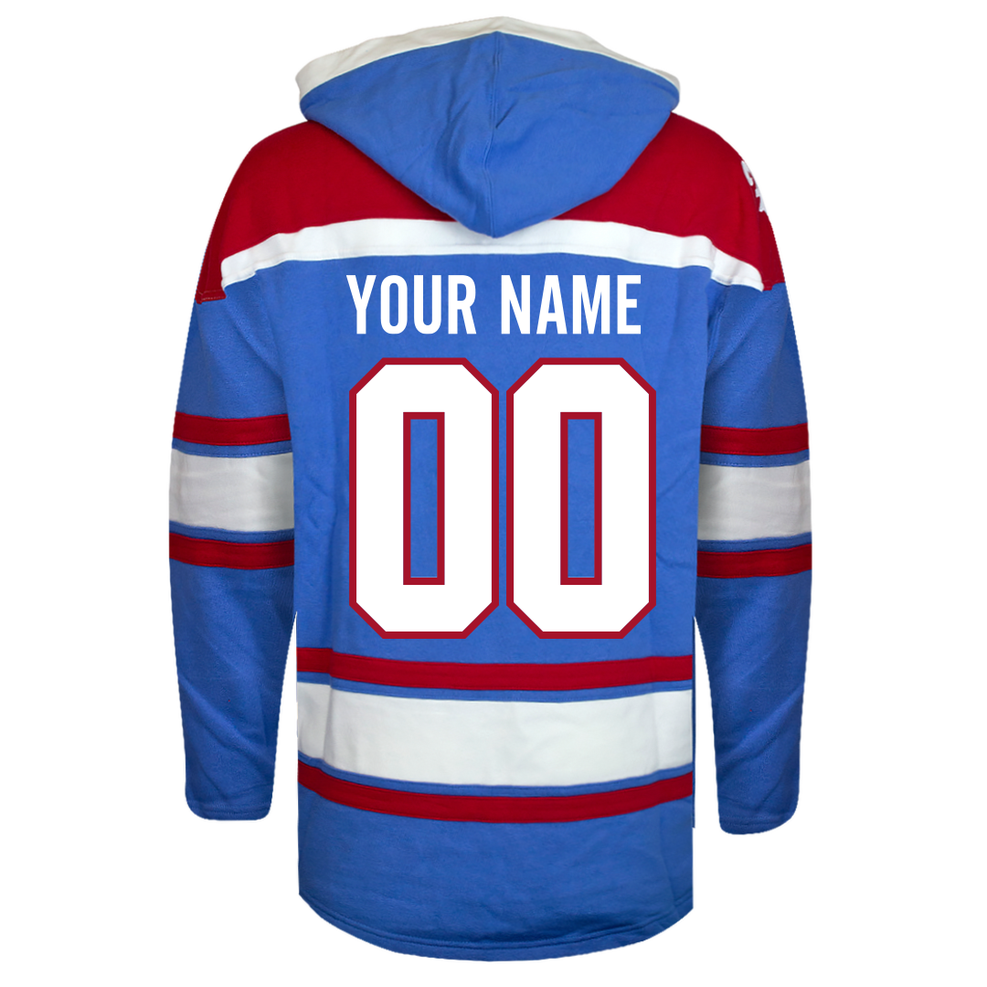 Customizable Quebec Nordiques 47' Retro Superior Lacer Hoody