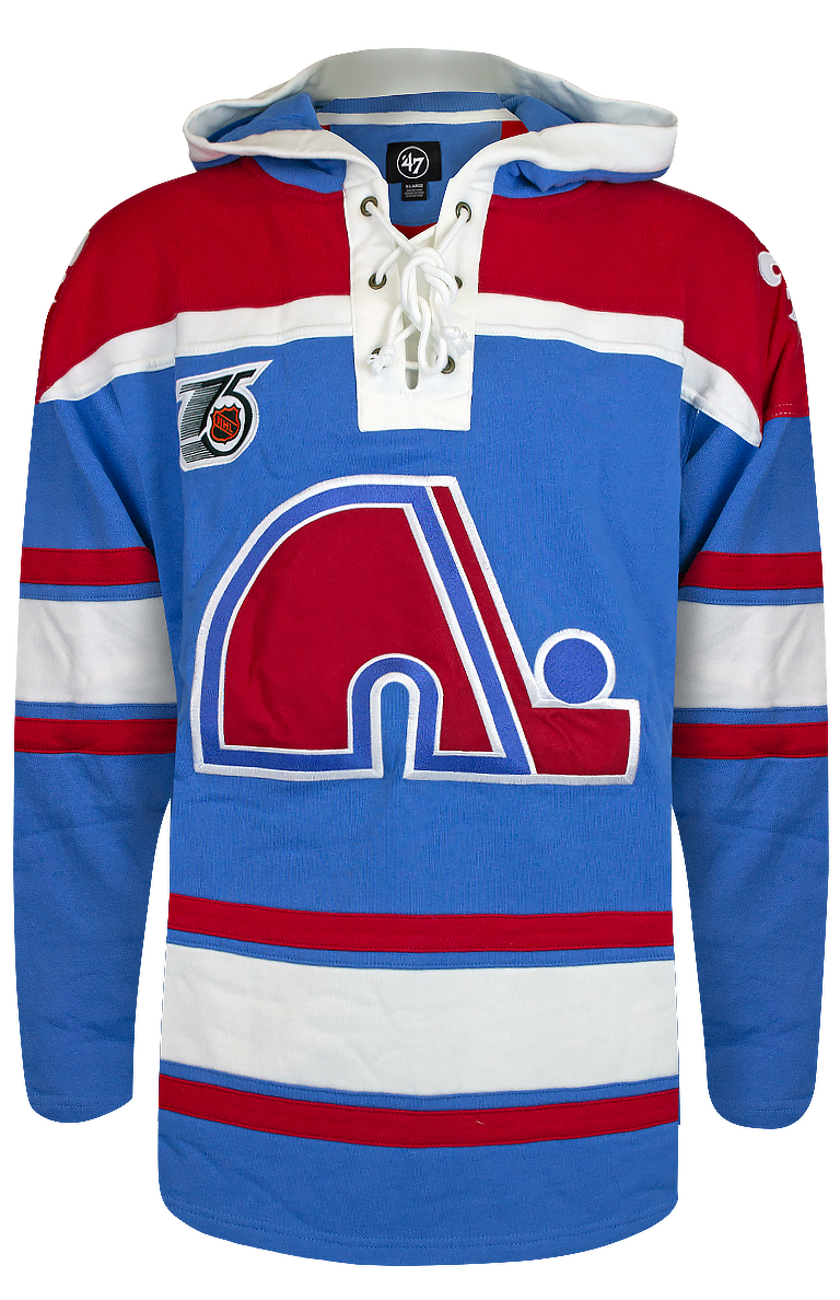 Customizable Quebec Nordiques 47' Retro Superior Lacer Hoody