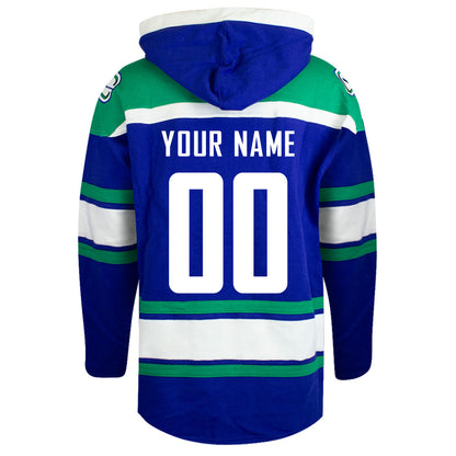 Customizable Vancouver Canucks 47' Fleece Lacer Hoody