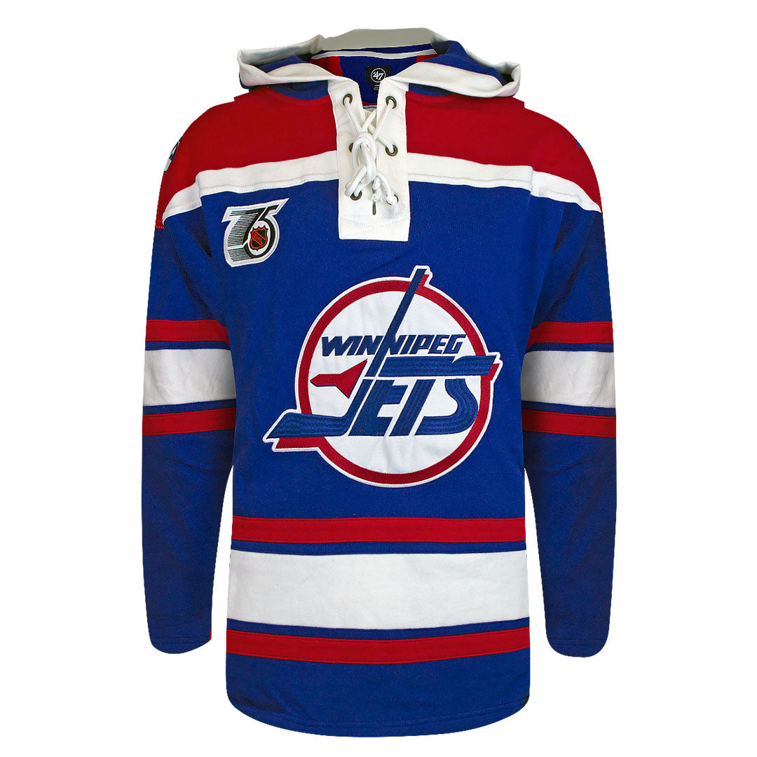 Customizable Winnipeg Jets 47' Retro Superior Lacer Hoody