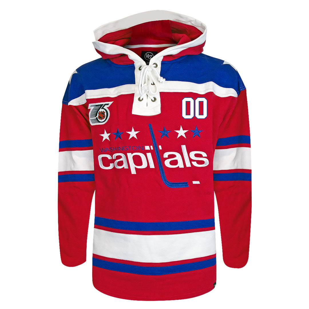 Customizable Washington Capitals 47' Retro Superior Lacer Hoody