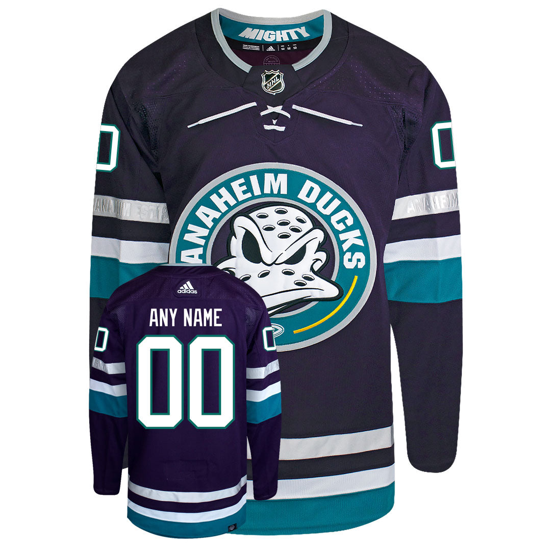 Customizable Anaheim "Mighty" Ducks Adidas PG Authentic 30th Anniversary Jersey