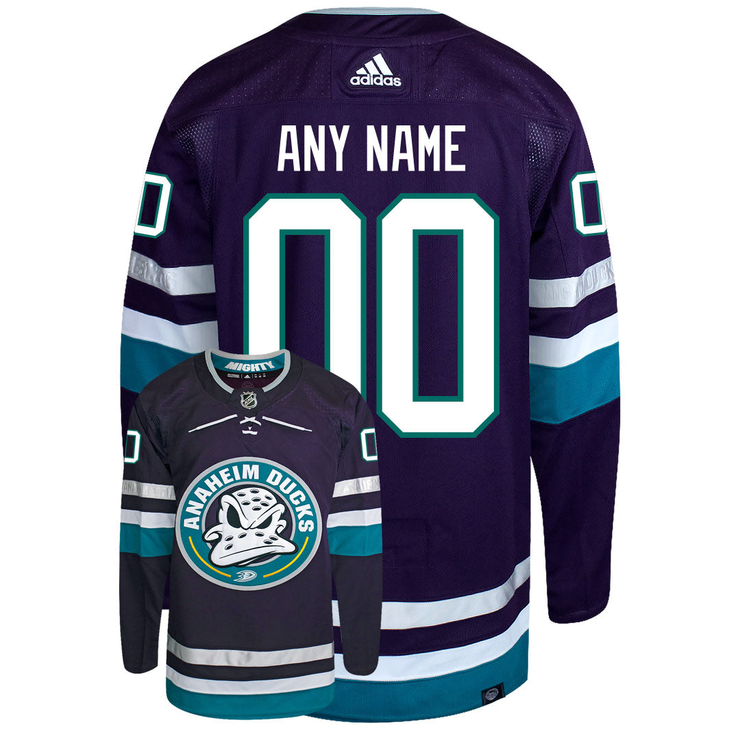 Customizable Anaheim "Mighty" Ducks Adidas PG Authentic 30th Anniversary Jersey