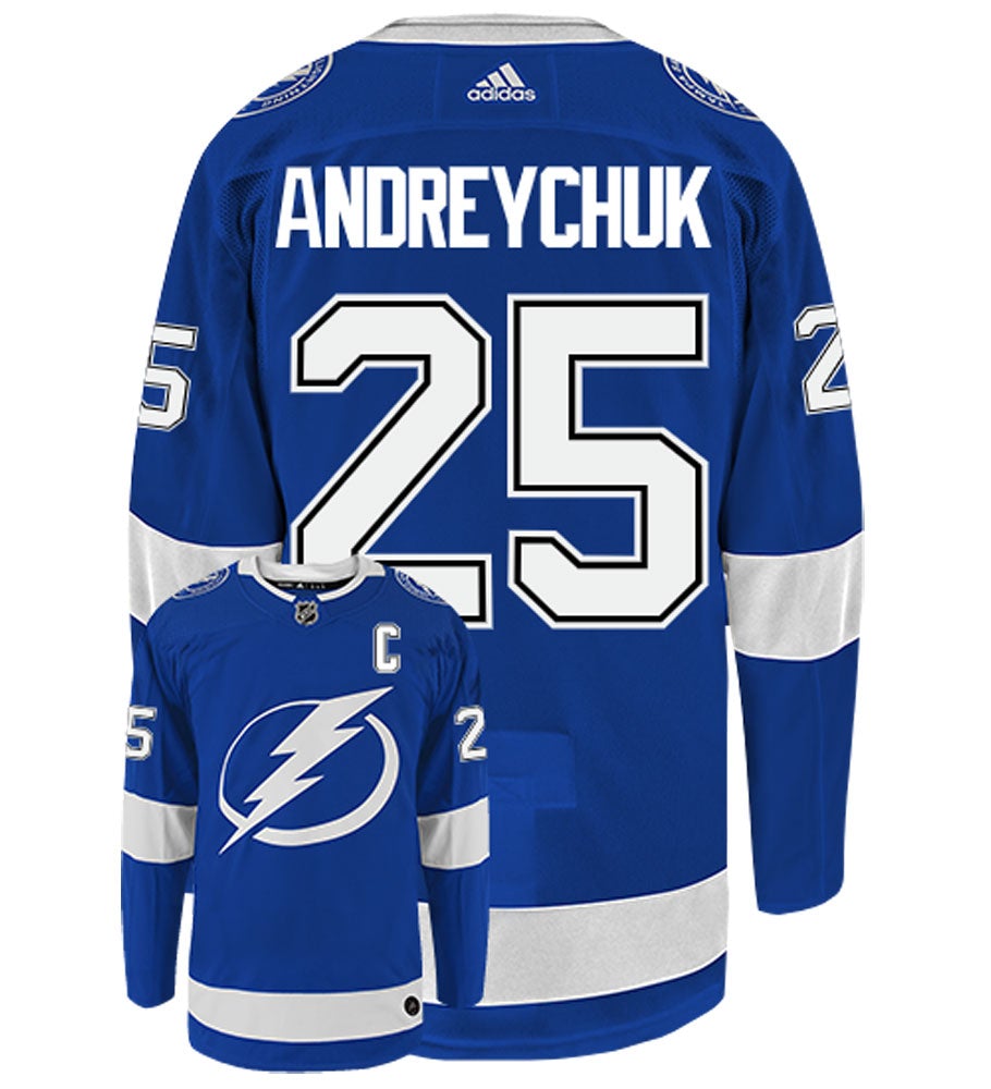 Dave Andreychuk Tampa Bay Lightning Adidas Authentic Home NHL Vintage Hockey Jersey