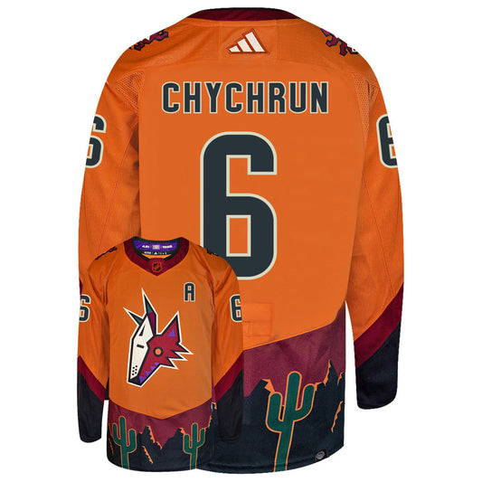 Jakob Chychrun Arizona Coyotes Adidas 2022 Primegreen Reverse Retro Authentic NHL Hockey Jersey